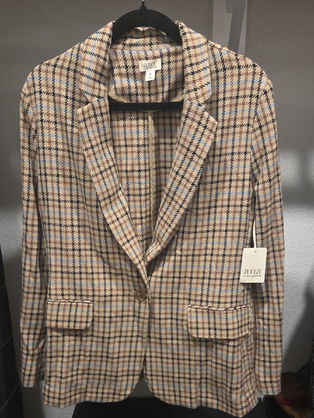 Brown Plaid Jacket